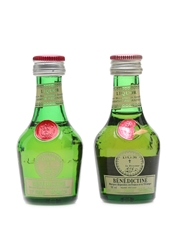 Benedictine DOM Liqueur Bottled 1970s 2 x 3cl