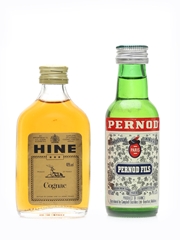 Hine Cognac & Pernod  2 x 5cl / 40%