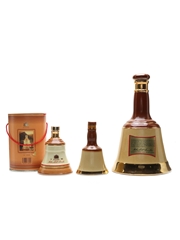 Bell's Ceramic Decanters  37.5cl & 2 x 5cl