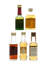 Assorted Whisky Liqueurs Atholl Brose, Glayva, Glenturret, Sorel & Southern Comfort 5 x 5cl