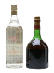 Grand Empereur Brandy & Cossack Vodka Bottled 1970s 68cl & 75.7cl