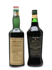 Cinzano Amaro Savoia Liqueur Bottled 1950s & 1960s 2 x 100cl