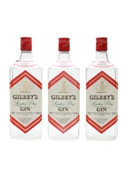 Gilbey's London Dry Gin Bottled 1990s 3 x 70cl / 37.5%