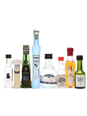 8 Assorted Ouzo & Grappa & Eau De Vie