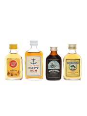 Assorted Rums Blue Anchor, Lemon Hart, Wind Jammer & Wood's Old Charlie 4 x 5cl / 40%