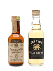 Canadian Club & Swn Y Mor Bottled 1970s 2 x 5cl / 40%