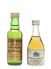 Catto's & St Martin Whisky & Brandy 2 x 5cl