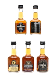 Bourbon Heritage Collection George Dickel, IW Harper, Old Charter, Old Fitzgerald, WL Weller 5 x 5cl