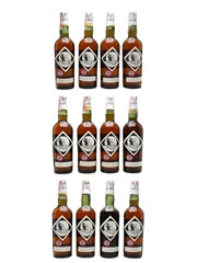 Black & White Spring Cap Bottled 1950s - Fleischmann Distilling Corporation 12 x 75.7cl