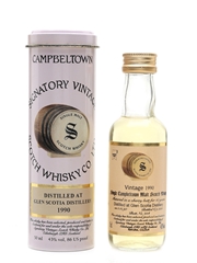 Glen Scotia 1990 10 Year Old Bottled 2001 - Signatory Vintage 5cl / 43%
