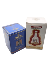 Bell's Ceramic Decanters Queen Elizabeth II 60th & 75th Birthday 70 & 75cl