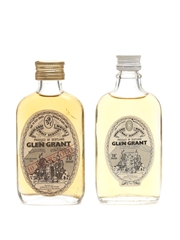 Glen Grant 8 & 10 Year Old Bottled 1970s - Gordon & MacPhail 2 x 5cl / 40%