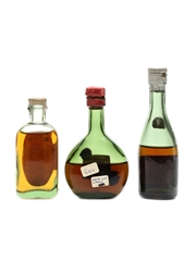 Assorted Cognac & Armagnac 3 x Miniatures 