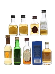 Assorted Single Malt Whisky inc. Littlemill 5yo 8 x Miniatures