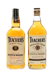 Teacher's Highland Cream Bottled 1980s & 1990s 75cl & 70cl  / 40%