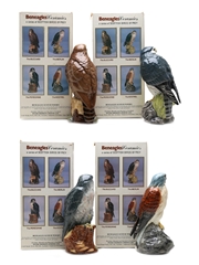 Beneagles Scottish Birds Of Prey Ceramics Kestrel, Merlin, Buzzard & Peregrine 4 x 20cl / 40%