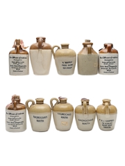 10 x Scotch Whisky Ceramic Miniature 