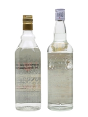Cossack & Smirnoff Vodka Bottled 1970s 2 x 75cl / 37.5%