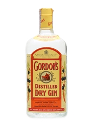 Gordon's Dry Gin Bottled 1970s - Spain 12 x 100cl / 43%