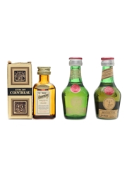 Benedictine DOM & Cointreau Bottled 1970s 3 x 3cl