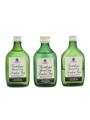 Gordon's Special Dry London Gin Bottled 1960s-1970s 3 x 5cl / 40%