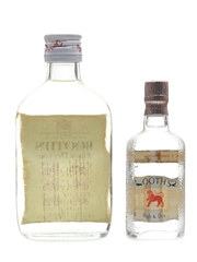 Booth's Gin Bottled 1960s-1970s 2 x 5cl-18cl / 40%
