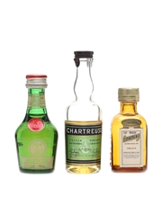 Benedictine, Cointreau & Chartreuse Bottled 1970s 3 x 3cl