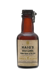 Haig's Gold Label Spring Cap Bottled 1950s - British European Airways Corporation 5cl