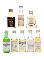 Assorted Blended Scotch Whisky 8 x Miniature 