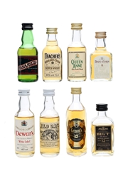 Assorted Blended Scotch Whisky 8 x Miniature 