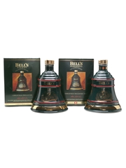 Bell's Ceramic Decanters Christmas 1993 & 1994 2 x 70cl / 40%