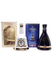 Bell's Ceramic Decanter Golden Jubilee & 60th Birthday 70cl & 75cl