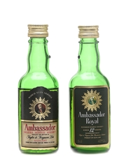 Ambassador Royal Bottled 1970's 2 x 5cl