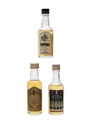 Red Hackle & 100 Pipers Chivas Brothers, Hepburn & Ross, Seagram's 3 x 4.7cl-5cl