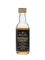 Glenfarclas-Glenlivet 21 Year Old Cadenhead's - Bottled 1980s 5cl / 46%
