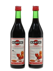 Martini Rosso Vermouth Bottled 1970s 2 x 75cl / 17%