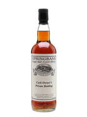 Springbank 1995 Cask #545 Cask Owner's Private Bottling 70cl