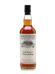 Springbank 1993 Cask #444 Cask Owner's Private Bottling 70cl