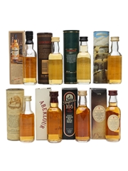 Assorted Single Malt Whisky inc.Aberlour 100 Proof Miniature