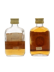 Bent's Bonnie Gem & Superior Old Dublin Whiskey Bottled 1960s 2  x 5cl / 40%