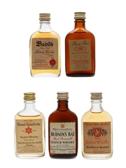 Assorted Blended Scotch Whisky Bottled 1960s 5 x 3.7cl-5cl