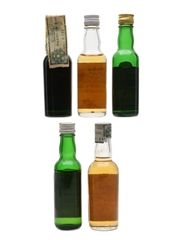 Assorted Blended Scotch Whisky Bottled 1960s-1970s 5 x 3.7cl-4.7cl
