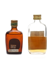 Gilbey's Crock O'Gold Irish Whiskey & Spey Royal Bottled 1940s & 1950s 4.7cl & 5cl