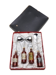 Whisky & Cognac Brands Cocktail Set Made 1950s-1960s - Japan 