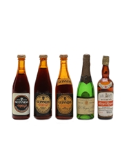 Gilbey's, Guinness & Pol Roger Novelty Bottles 5 x 1cl