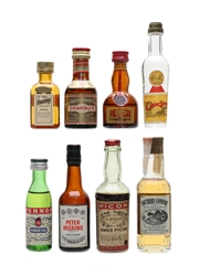 Assorted Liqueurs Bottled 1950s-1970s 8 x 2cl-5cl
