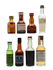 Assorted Liqueurs Bottled 1950s-1970s 8 x 2cl-5cl