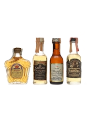 Canadian Whisky & Liqueur Grande Canadian, Potter's, Seagram's & Yukon Jack 4 x 4.7cl-5cl