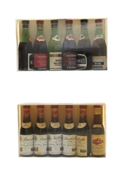 Tiny Italian Wine Bottles 1970s Vintages 12 x 1cl