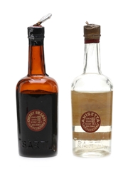 Sarti Cherry Brandy & Fine Anisetta Bottled 1940s 2 x 8cl